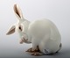 Bing & 
Grøndahl, B&G 
159, kanin.
1. sortering, 
perfekt stand. 
Tidligt 
stempel.
Måler : 12 x 
12 cm.