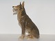 Større Bing & 
Grøndahl hunde 
figur, siddende 
schæfer.
Fabriksmærket 
viser, at denne 
er fra ...