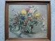 Einar Olsen 
(1876-1950):
Vase med 
bærgrene og 
blomster.
Olie på 
lærred.
Sign.: EO ...