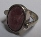 Sterling silver 
ring with pink 
stone. 20th 
century. 
Stamped: K.... 
Average: 16.5. 
Scope: ...