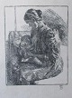 Syberg, Fritz 
(1862 - 1939) 
Denmark: Mother 
with child. 
Woodcuts. 
Signed .: 
Monogram. 15 x 
12 ...