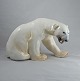 Bing & 
Grøndahl, Figur 
af isbjørn, som 
er ved at rejse 
sig (nr. 1857 
K.K) 
Design af Knud 
Kyhn ...