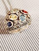 Silver ring.
with different 
colored enamel.
Silver 925
Ring size: 
59.5