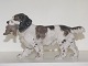 Bing & Grondahl 
Copenhagen dog 
fgurine, Cocker 
Spaniel with 
bird.
The factory 
mark shows, ...