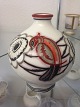 Sevres Art Deco Vase i porcelæn af Gensoli med fugle motiv fra 1926