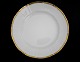 Bing & 
Grøndahl, 
Offenbach, 
hvidt porcelæn 
med knækkede 
kanter og guld. 
 
Middagstallerken.
 Nr. ...