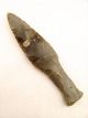 Dansk stenalder flintedolk  fiskehale formet L. 18 cm. B. 4,2 cm. Nr. 245198