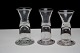 Frimurer/Rakkerglas 
med hul 
stamme/luftboble 
fra 1800 
tallet.
Fra højre mod 
venstre:
Glas 1, ...