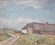Holbak, Niels 
(1884 - 1954) 
Danmrk: En gård 
i klitterne i 
det vestlige 
Jylland. Olie 
på lærred. ...