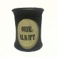 Apotekerkrukke 
med låg, 
bemalet 
etikette med 
teksten: 
"CORAL: 
ALB:PPT:" H. 7. 
cm.