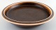 Saxbo, large ceramic dish/bowl, beautiful brown glaze.
