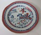 Kinesisk 
tallerken, i 
porcelæn, 19. 
årh. Famille 
rose. 8 kantet 
fane. Dekoreret 
med landskab og 
...