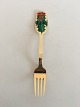 Anton Michelsen 
Christmas Fork 
1946 Gilded 
Sterling Silver 
with Enamel.
The holly, an 
...