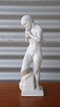 Hvidglaseret 
keramik figur 
af Eva med 
Æblet fra 
Kähler. 
Signeret HAK. 
Danmark. Nr. 9. 
 - ...