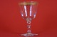 Rødvinsglas, 
Krystal, 
Belgien?, h: 
14,4 cm, Ø: 9 
cm