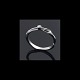 Georg Jensen 
18kt White gold 
Ring with 0.04 
ct Diamond
Stamped with 
post-1945 
Stamps ...