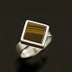 N.E. From. 
Sterling Silver 
Ring with 
Tiger's Eye.
Designed by 
Niels Erik From 
...