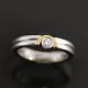 Georg Jensen 
18kt Gold and 
White gold 
Solitaire Ring 
with 0.12 ct 
Diamond
Stamped with 
...