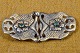 Bæltespænde 
skønvirke sølv 
med grøn agat.  
Stempel 826. 
Art.No. 20