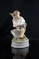 Porcelænsfigur 
'Gåsetyven' 
(nr.2139) fra 
Royal 
Copenhagen.
Intakt og  1. 
sort.
H. 17 cm. Ø. 8 
...