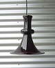 Loftlampe med 
sort glasskærm 
model Etude 
Produceret af 
Holmegaard.
Intakt 
glasskærm. Imod 
...