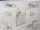 O. Mou (20 
årh):
Diverse 
skitser af 
hunde.
Bly på papir.
Sign.: O. Mou
Uden ramme.
23x29