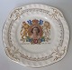 Frokost 
tallerkener, 
Dronning 
Elisabeth's 
kroning, den 2. 
juni 1953. 
Royal Alma. 
Fajance. ...