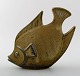 Rörstrand stoneware figure by Gunnar Nylund, fish.