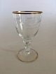 Lyngby Måge 
Rødvinsglas fra 
Lyngby 
Glasværk. 13.3 
cm H. 
Glasservice med 
guld på kant og 
fod med ...