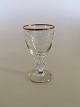 Lyngby Måge 
Snapseglas fra 
Lyngby 
Glasværk. 8 cm 
H. Håndgraveret 
Glasservice med 
Guld på kant og 
...