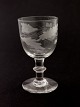 Holmegårds 
egeløvs glas H. 
11 cm. 19.årh. 
Nr. 315278
