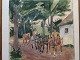 Troels Trier 
(1879-1962):
Heste og folk 
kommer hjem fra 
arbejde.
Akvarel og 
tusch på ...