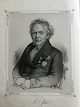 Emiluis 
Bærentzen 
(1799-1868):
Portræt af 
Minister A.S. 
Ørsted 
(1778-1860).
Litografi på 
...