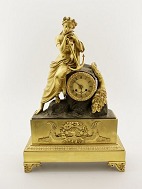 Fransk forgyldt bronce ur