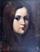 Ubekendt 
kunstner (20. 
årh.): Kvinde 
portræt. Olie 
på pap. 
Signeret: St. 
Gardas 1918. 37 
x 29 ...