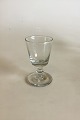 Holmegaard 
Dansk glas 
Wellington 
Hedvindglas, 
Måler ca. 10,5 
cm