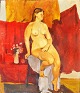 Rudnev, Sergei 
W. (1956 - ), 
Rusland: Nøgen 
studie. Olie på 
pap. Signeret. 
40 x 34 cm.
Uden ramme.