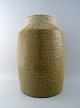 HERTHA BENGTSSON for Rörstrand, very large stoneware vase in pale earth tones.