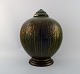 Lucien BRISDOUX 
(1878-1963)  
Frankrig.
Art Deco 
keramik 
lågvase. Unika 
arbejde.
Smuk grønlig 
...