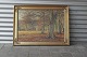 Maleri af Hans 
Gyde Petersen,  
1862-1943. 
Maleri af bund 
af en skov 
formentlig fra 
...