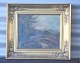 Maleri af 
stenbro, 
Signeret A.L. 
for Alfred 
Larsen 
1886-1942
Maleriet måler 
32*36,5 cm
