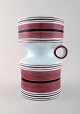 Stig Lindberg "studio hand", Gustavsberg. 
Faience jug/vase with handle and hand-painted decoration.