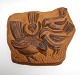 Søholm, Stort 
matglaseret 
relief med 
fugle. Formnr. 
3360. Stemplet 
17 juni 1960. 
33 x 31 cm. ...