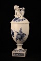 Blue Flower egg vase / cup vase from Royal Copenhagen with little boy on the 
lid.