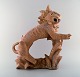 Helge 
Christoffersen 
kolossal unika 
figur af 
kattedyr.
Skulptur i 
lertøj/terracotta 
af høj ...