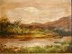 Engelsk 
kunstner (19. 
årh.): Flod 
landskab. Olie 
på lærred. 
Signeret: Jane 
B....
Olie på ...