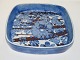 Royal 
Copenhagen 
Faience Baca 
blue square 
dish.
Designed (and 
signed) by 
artist Berte 
...