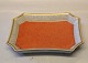212-3391 RC 
Orange tray 
rectangular 17 
by 12 cm  Royal 
Copenhagen 
Crackleware  
Craquelé, ...
