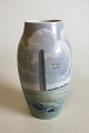 Bing & Grøndahl 
Art Nouveau 
vase No 
8797/243. 
Signeret AS for 
A. J, Schou, 
"Skamlingsbanken".
 ...