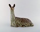 Lea von 
Mickwitz (1884 
-1978) for 
Arabia. Stor 
skulptur i 
glaseret 
stentøj. Lama. 
Smuk glasur i 
...